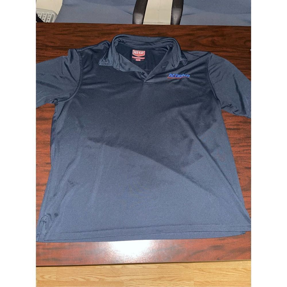 AC Delco Dark Navy Men’s XL Short Sleeve Collared Button Shirt
